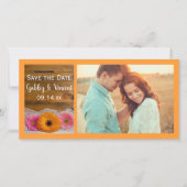 デイジートリオバーンウェディング日付写真を保存 セーブザデート (正面)