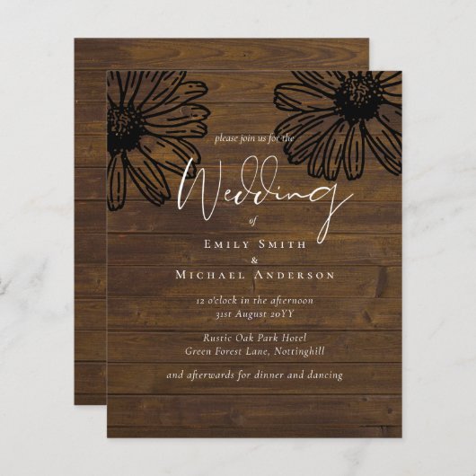 デイジードエレガントリームスクリプ結婚ト予算 (正面/裏面)