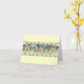 デイジードッグヨークシャーテリアパピーズ カード (黄色い花)