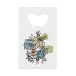 デイジードードルのインクと水色 クレジットカード栓抜き