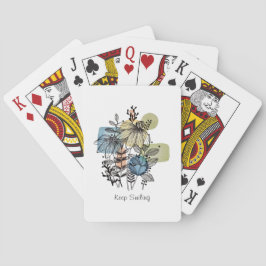 デイジードードルのインクと水色 トランプ