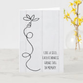 デイジードードルオンウッド感謝していユー カード (黄色い花)