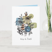 デイジードードル入りインク及び水色カード カード (正面)