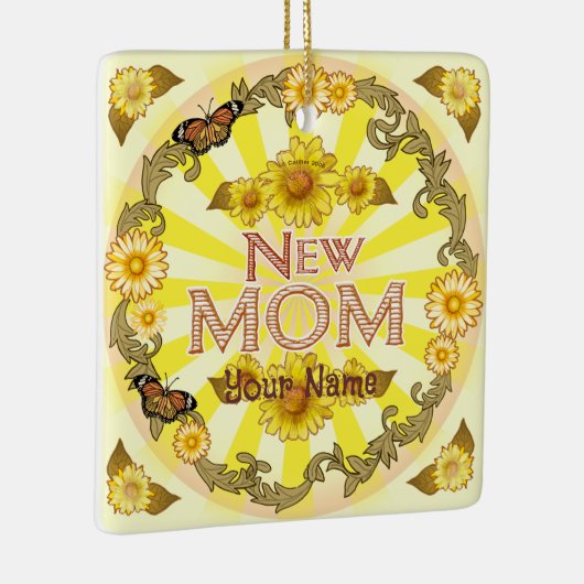 デイジーニューマムカスタムオーナメント セラミックオーナメント (右)