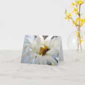 デイジーノートカー空白のドのLadybug カード (黄色い花)