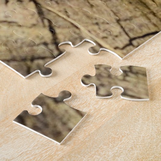 デイジーハートジグソーパズル – 愛 – カスタマイズ可能 ジグソーパズル (側面)