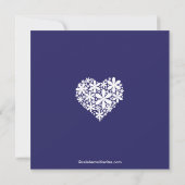 デイジーハートモダンのブライダルシャワー招待状 招待状 (裏面)