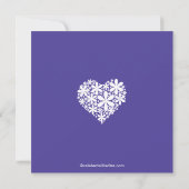 デイジーハートモダンのブライダルシャワー招待状 招待状 (裏面)