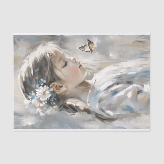 デイジーバタフライガールデクページ 薄葉紙 (正面)