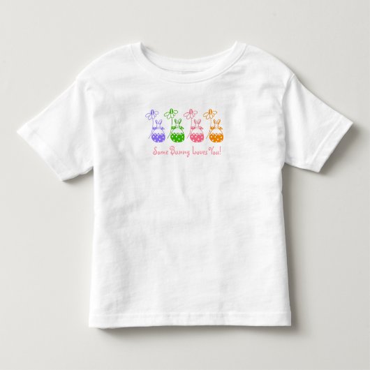 デイジーバニーガールTシャツ トドラーTシャツ (正面)