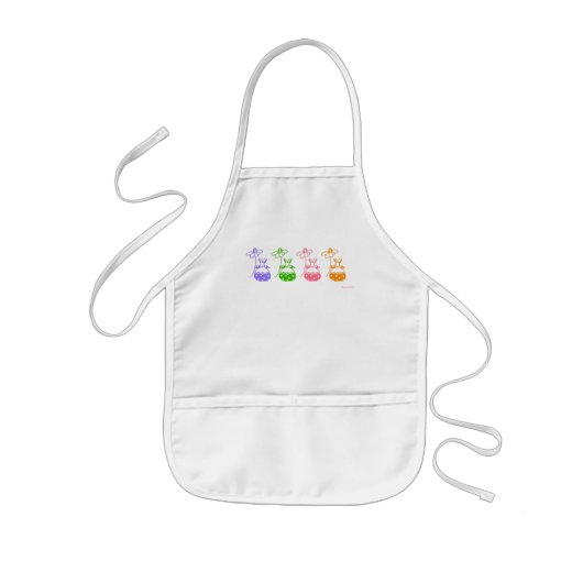 デイジーバニーチャイルドズエプロン 子供用エプロン (正面)