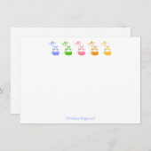 デイジーバニーノートカード サンキューカード (正面/裏面)