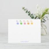 デイジーバニーノートカード サンキューカード (スタンド正面)