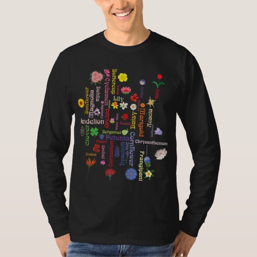 デイジーバラフラワーフローラ庭師 Tシャツ (正面)
