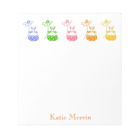 デイジーバンニーノートパッド ノートパッド (正面)