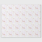 デイジーバースデーパーティーキュートフラワー誕生日 ラッピングペーパー (フラット)