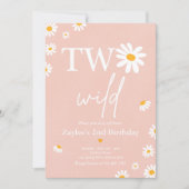 デイジーバースデーパーティーボフミアンツワイルドバースデー 招待状 (正面)