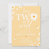 デイジーバースデーパーティーボフミアンツワイルドバースデー 招待状 (正面)