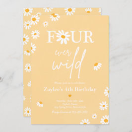 デイジーバースデーパーティーボフミアンフォーエバーワイルド 招待状