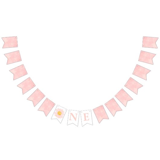 デイジーバースデーパーティーボフミアンワイルドワン1歳 バンティングフラッグ (全)