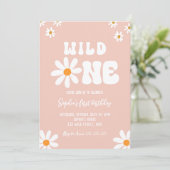 デイジーバースデーパーティーボフミアンワイルドワン1歳 招待状 (スタンド正面)