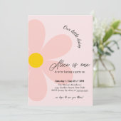 デイジーバースデーパーティーボフミアン1歳の誕生日 招待状 (スタンド正面)