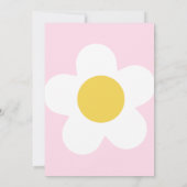 デイジーバースデーパーティーボヘミアンワンバースデー 招待状 (裏面)