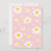 デイジーバースデーパーティーボーミアンファースト誕生日 招待状 (裏面)