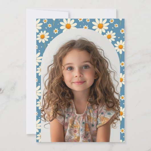 デイジーバースデーパーティーIブルー 招待状 (裏面)