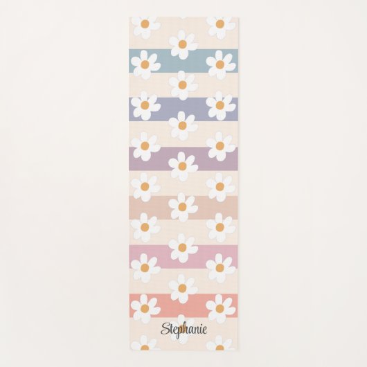 デイジーパタパーソナライズされたーン ヨガマット (正面)