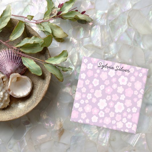 デイジーパターカスタムンCHICモノグラムパーソナライズされた ポストイット