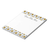 デイジーパターンカスタマイズ可能なメモ帳 ノートパッド (回転)