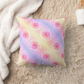 デイジーパターンパステルレインボーキュートリバーシブル クッション (ブランケット)