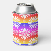 デイジーパターンパープルイエロークーラーボックス 缶クーラー (缶裏面)