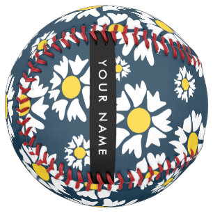 デイジーパターン、白いデイジー、名前 ソフトボール