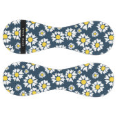 デイジーパターン、白いデイジー、名前 ソフトボール (パネル)