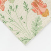 デイジーパターン(William Morris著) フリースブランケット (角)