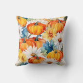 デイジーパンプキンオータムンサンクスギビングフローラ クッション (裏面)