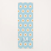 デイジーパーソナライズされたフローラヨガマット – 名前をカスタムする ヨガマット (正面)