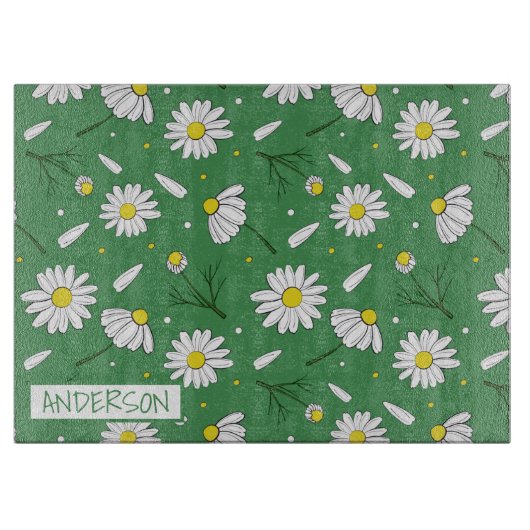 デイジーパーソナライズされた切断板 カッティングボード (正面)
