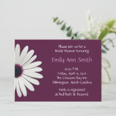 デイジーパープルブライダルシャワー招待状 招待状 (スタンド正面)