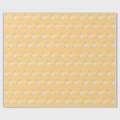 デイジーヒッピーベビーファースト誕生日ワンダフル ラッピングペーパー (フラット)