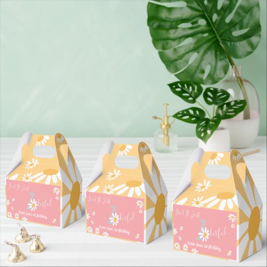 デイジーヒッピーベビーワンダリーファーストバースデーパーティー フェイバーボックス (複数)