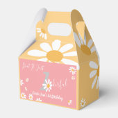 デイジーヒッピーベビーワンダリーファーストバースデーパーティー フェイバーボックス (裏面サイド)