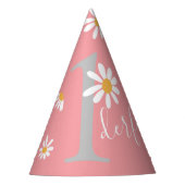デイジーヒッピーベビーワンダリーファースト誕生日 パーティーハット (正面)