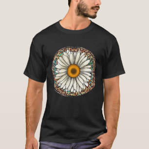 デイジーヒョウ花西部南部ヒッピーBoho G Tシャツ