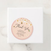 デイジービーズピンクフローラ赤ちゃんシャワーありがとう フェイバータグ (インサイチュ)