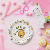 デイジービーハイブ(昆虫)マルハナバチビーベビーシャワー ペーパープレート (パーティー)
