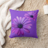 デイジーピローズブルーデイジーピローフラワーデコール クッション (ブランケット)