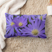 デイジーピローズブルーデイジーピローフラワーデコール ランバークッション (ブランケット)